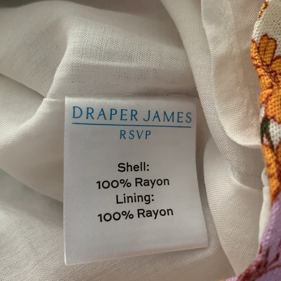 DRAPER JAMES RSVP FLORAL SQUARE NECK BABYDOLL TOP WITH PUFF SLEEVES - Picture 11 of 11